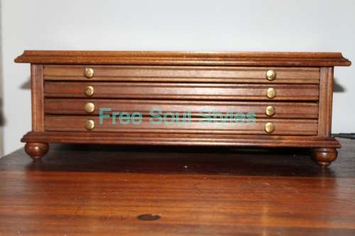 Beautiful Wooden 60 Slot Coin Drawer