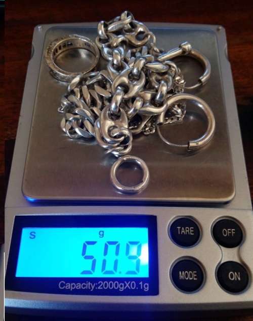 50.9 grams .925 Silver