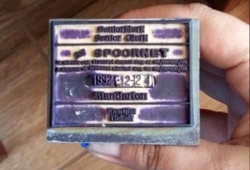 Set of 3 Old Spoornet Stamps