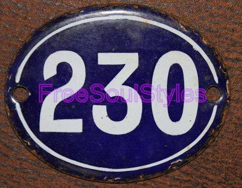 Amazing Historical House Numbers from District 6  PLEASE READ DESCRIPTION BELOW