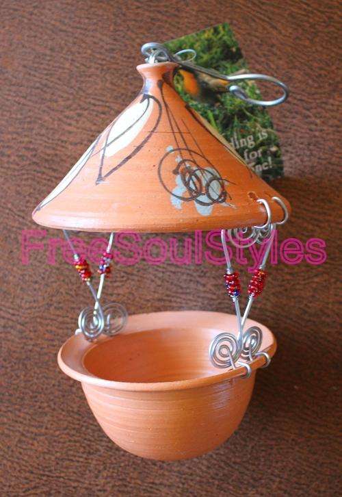 Beautiful Bird Feeder with Roof
