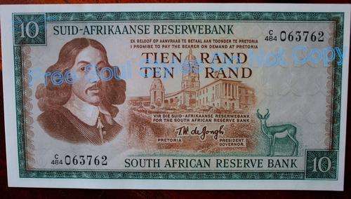 3rd Issue De Jongh R10 Note