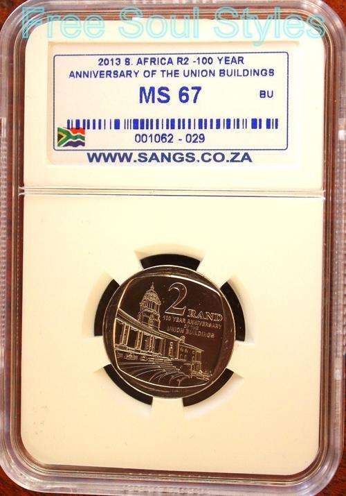 2013 FIRST ONE ON BOB!!  R2 Centenary of The Union Building SANGS Graded MS 67