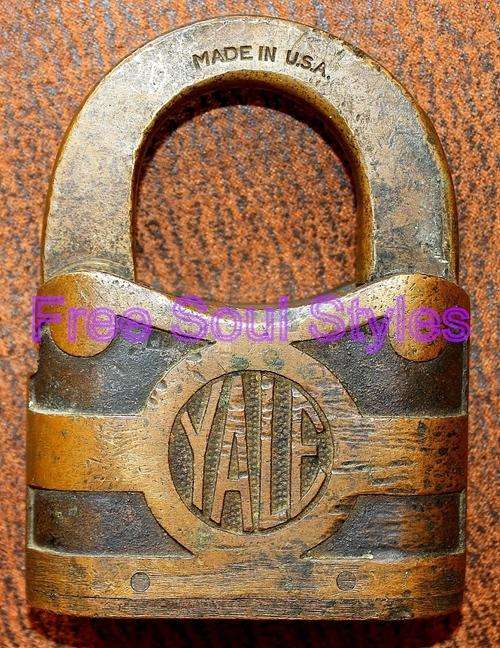 True Yale Mining Shed Solid Brass Padlock