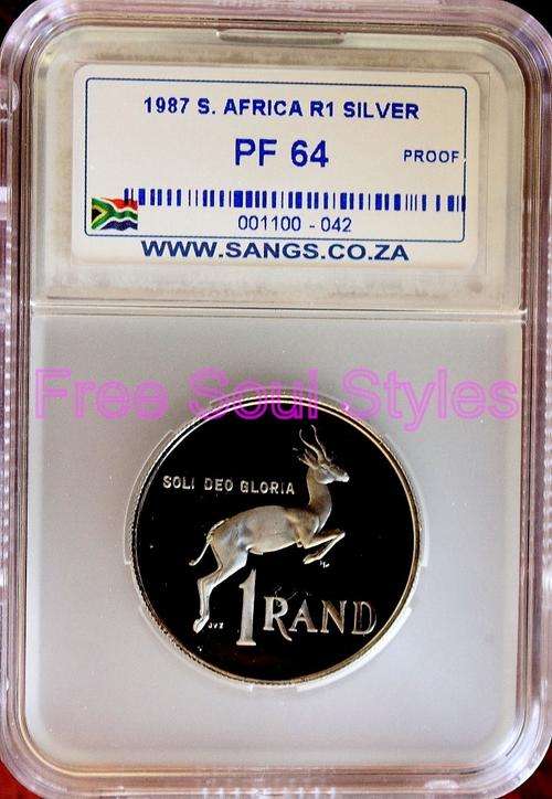 1987 Silver R1 SANGS Graded PF 64