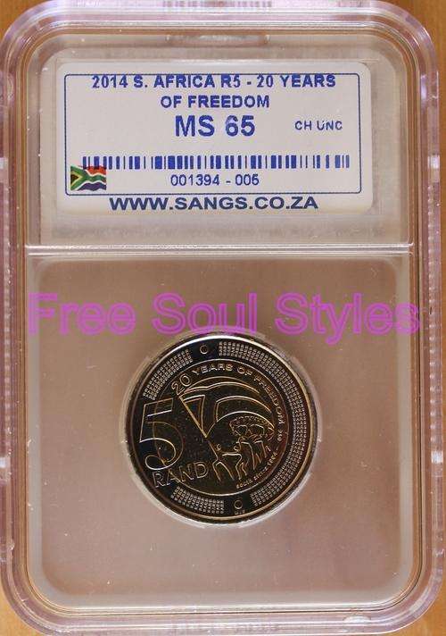 2014 20 Years of Freedom R5 SANGS Graded MS 65