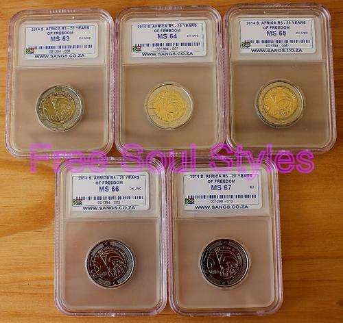 FIRST ON BOB!!! 2014 20 Years of Freedom R5 SANGS Graded MS 63, MS 64, MS 65, MS 66 and MS 67!!