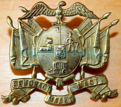 FOR gaganunu1 ONLY! Rare Eendrag Maak Magte Boer War Cap Badge