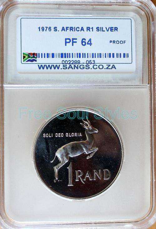 1976 Silver R1 SANGS Graded PF 64