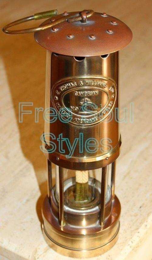 Cambrian E. Thomas & Williams Mining Lamp with Issue Number