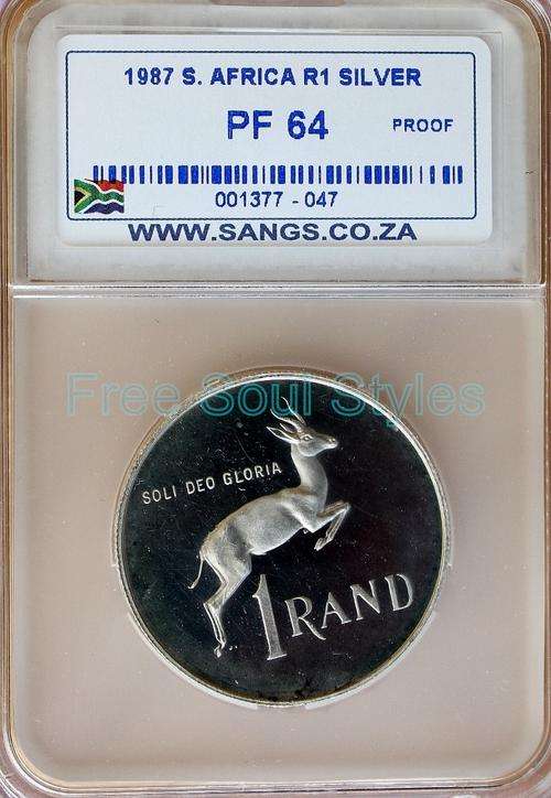 1987 Silver R1 SANGS Graded PF 64