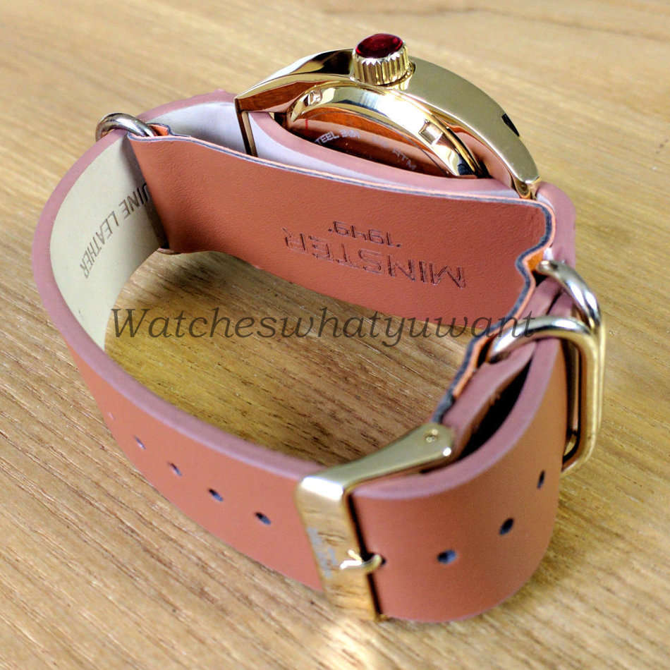 Minster 1949 BRITISH MADE Mens Burlingham Brown Leather Strap Watch