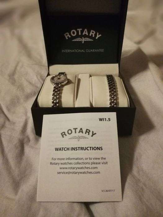 Rotary Ladies Watch With a Complimentary bracelet Gift Set