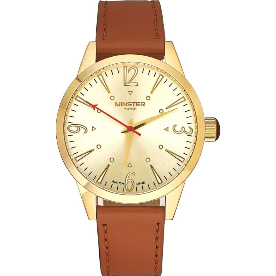 Minster 1949 Mens Crofton Tan Leather Strap Watch