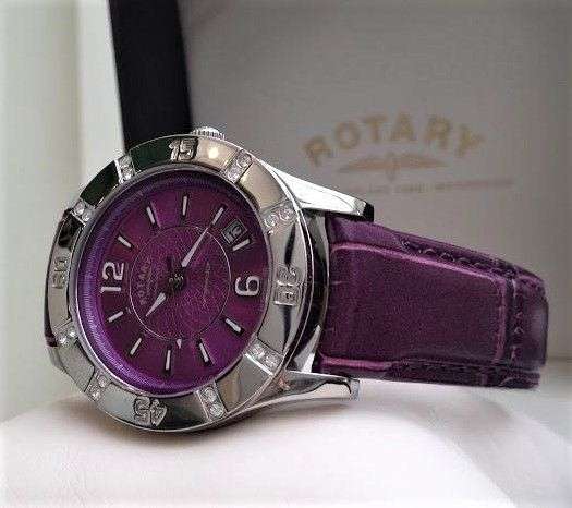 Rotary Ladies Classic Stainless Steel  Stunning Design Leather Watch.