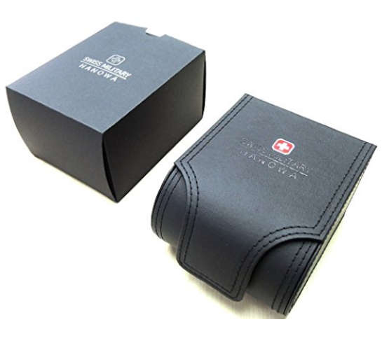 Swiss Military Hanowa Flagship Chronograph Watch with White Dial  and  Leather Strap