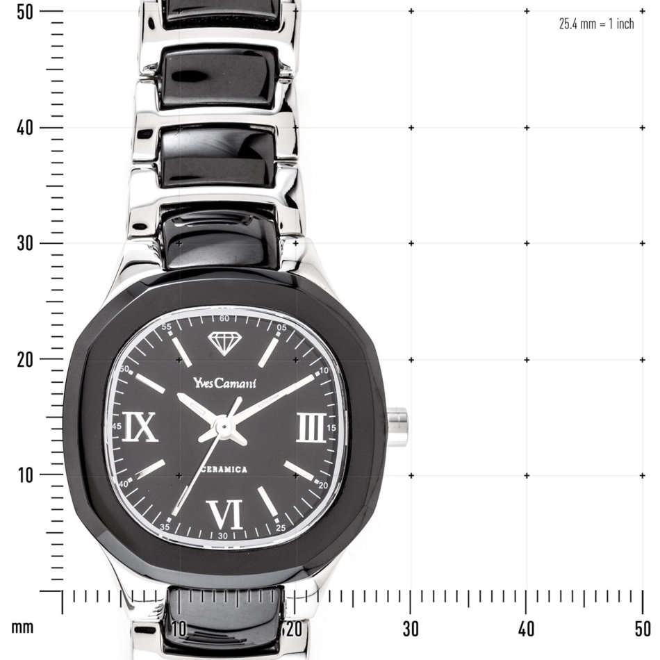 YVES CAMANI MEIJE Ladies Watch Ceramic Stainless Steel Black Sapphire Glass watch