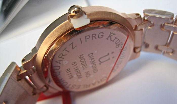 Retail: R10,503.00 Krug Baumen MEN Charleston 4 Diamond White Dial Rose Gold Watch