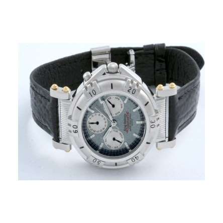 Brand new!!! Krug Baumen Adventurer Mens watch Grey dial on a black leather band RRP: R9500.00