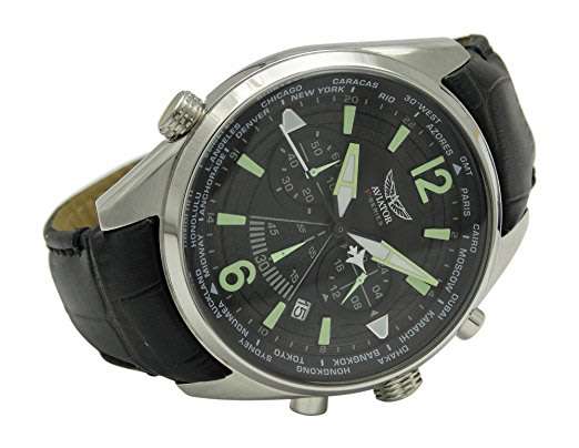 R1 Auction: Aviator F-Series Mens Military Pilot Quartz Luminous Waterproof Chronograph