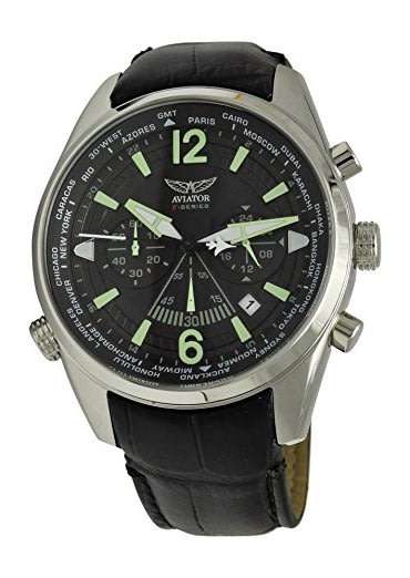 R1 Auction: Aviator F-Series Mens Military Pilot Quartz Luminous Waterproof Chronograph