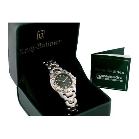 Retail: £490/ R8,260.00 Krug-Baumen Men Oceanmaster Green Dial Stainless Steel Watch £490