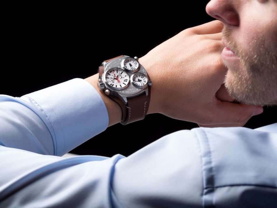 DETOMASO TRIPLO Men¿s Watch Chronograph 3 Time Zones Stainless Steel Black New