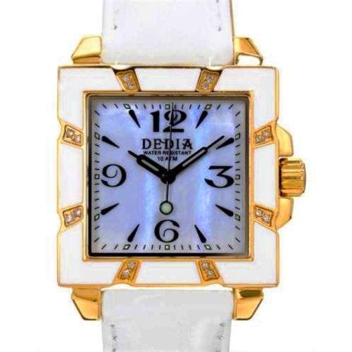 RETAIL: R18,800 Aquaswiss Dedia 16 Real Diamond Lily LQ Women's  Mother-of-Pearl Watch