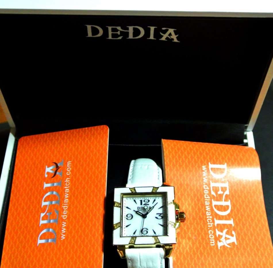 RETAIL: R18,800 Aquaswiss Dedia 16 Real Diamond Lily LQ Women's  Mother-of-Pearl Watch