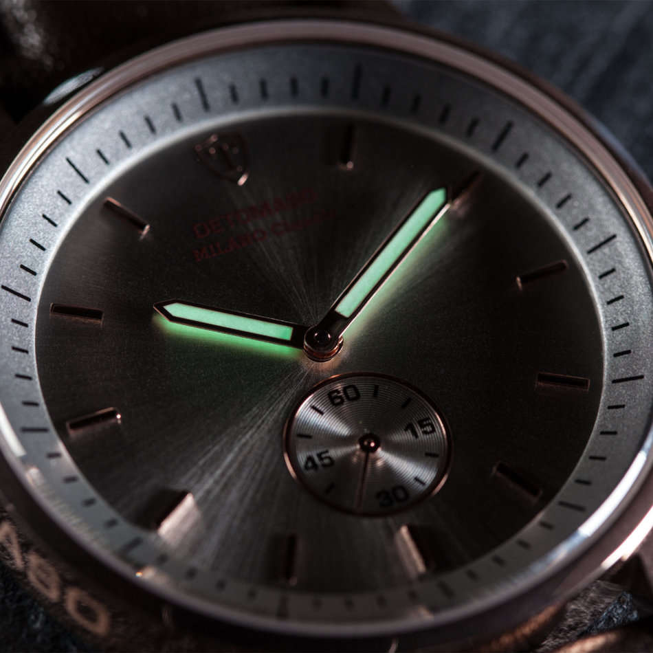 DETOMASO Milano Mens Watch Classic Chronograph Rose Gold  Brown Leather watch