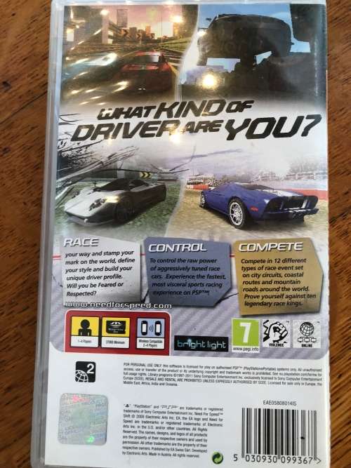 Need for Speed Shift PSP