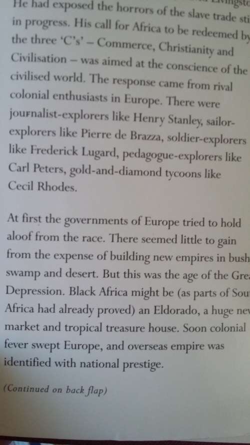 THE SCRAMBLE FOR AFRICA