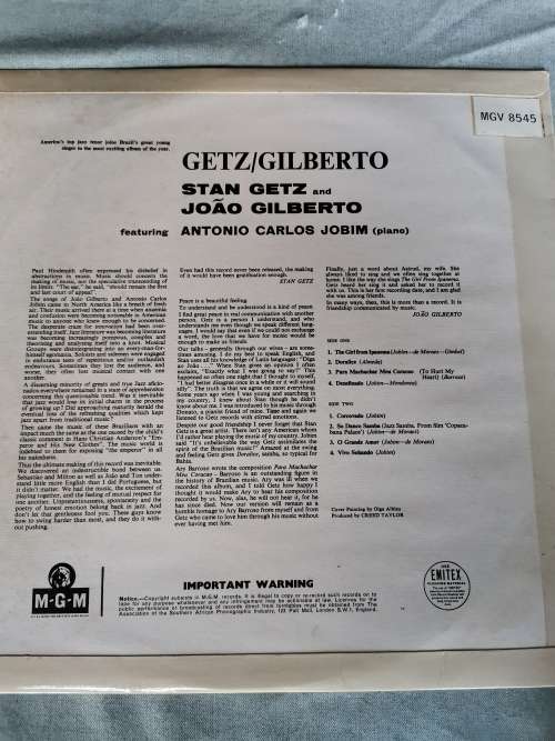 Getz / Gilberto Vinyl