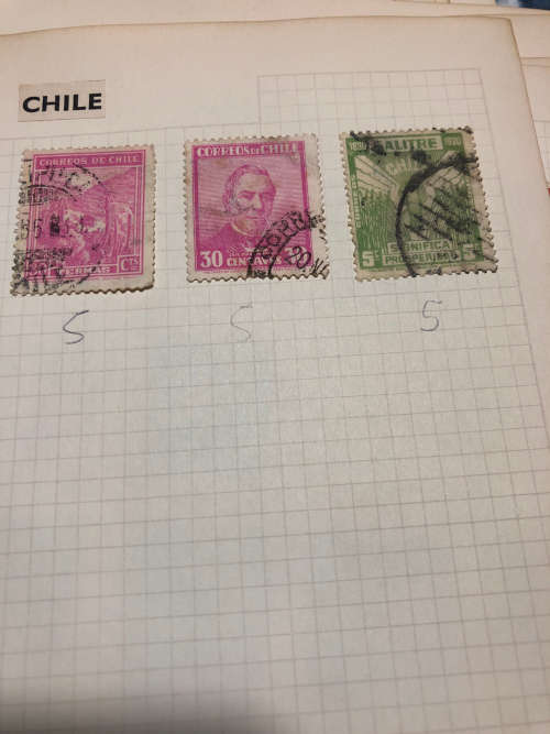 Chile Stamp Collection