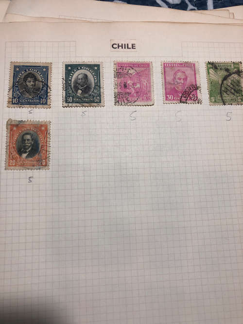 Chile Stamp Collection