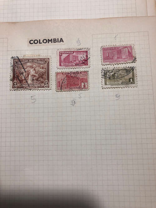 Cuba/Columbia Stamp Collection