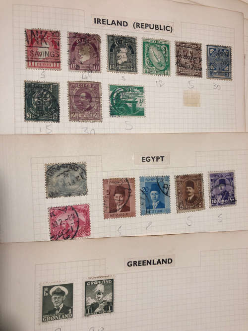 Ireland / Egypt / Greenland Stamps