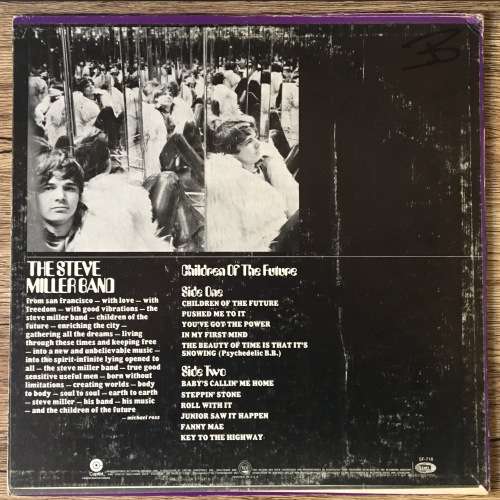 Steve Miller Band - Children Of the Future LP/Album (US import) VG+/VG