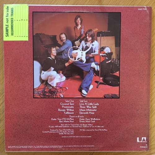 Groundhogs - Crosscut Saw LP/Album (1976 SA press) VG+/VG+