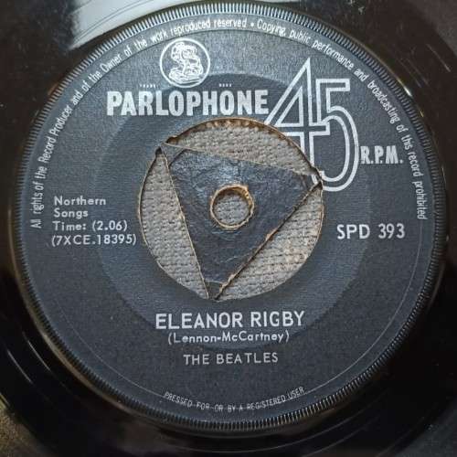 The Beatles - Eleanor Rigby/Yellow Submarine 7`/single (1966 Zim press) VG