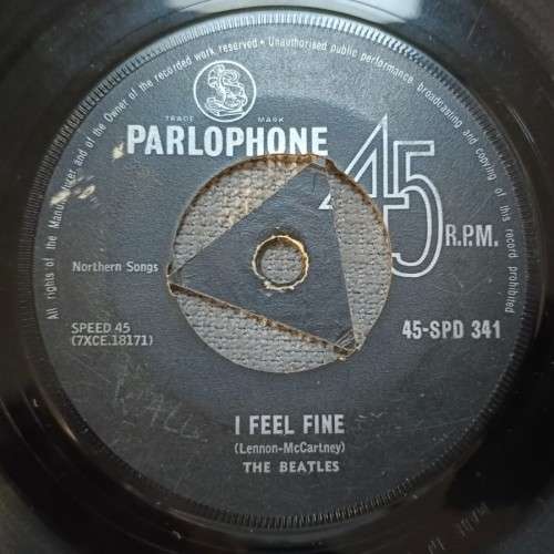 The Beatles - I Feel Fine 7`/single (1964 Zim press) VG-