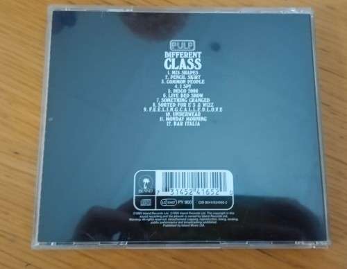 Pulp - Different Class CD/Album (European import) Ex/Ex