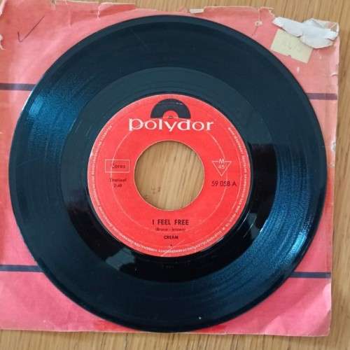 Cream - I Feel Free 7`/single (1967 German import) VG-/Generic