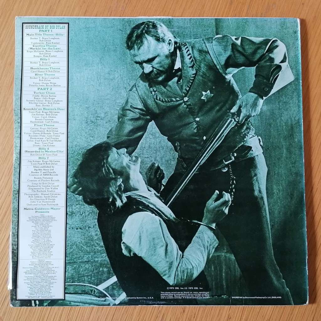 Bob Dylan - Pat Garrett & Billy the Kid LP/Album (1973 UK import) VG/VG
