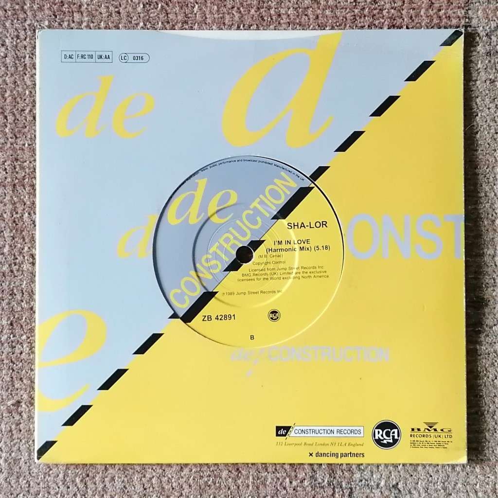 Sha-lor - I`m In Love 7`/single (1989 UK import) VG/VG+