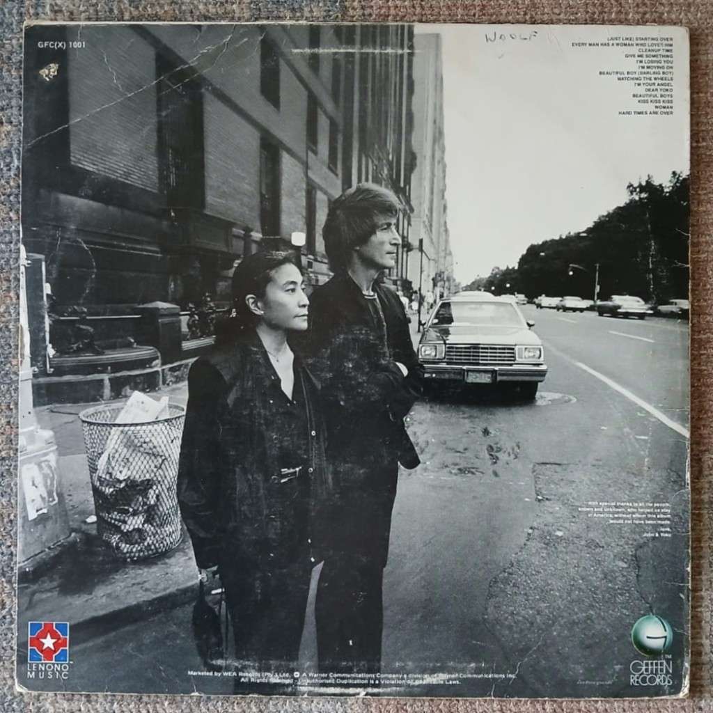 John Lennon & Yoko Ono - Double Fantasy LP/Album (1980 SA press) VG/VG