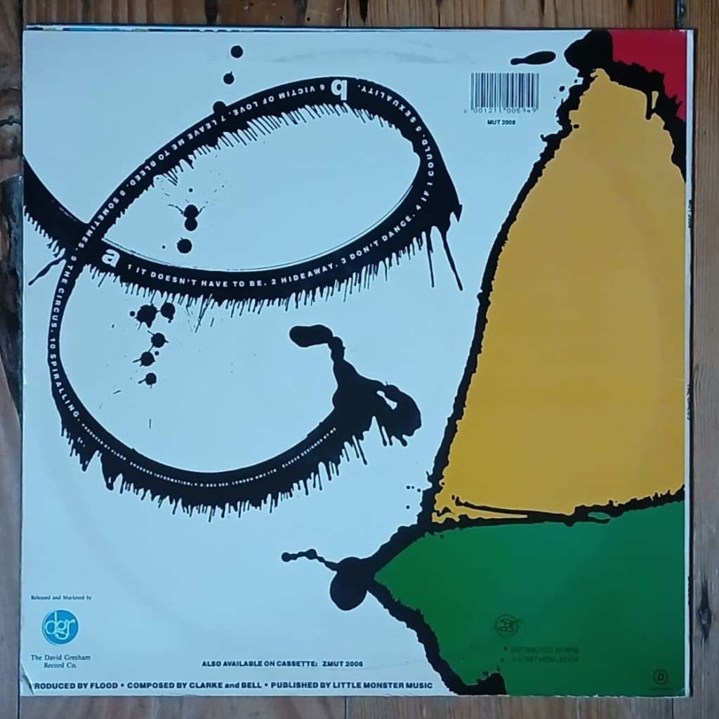 Erasure - The Circus LP/Album (1987 SA press) VG+/VG+