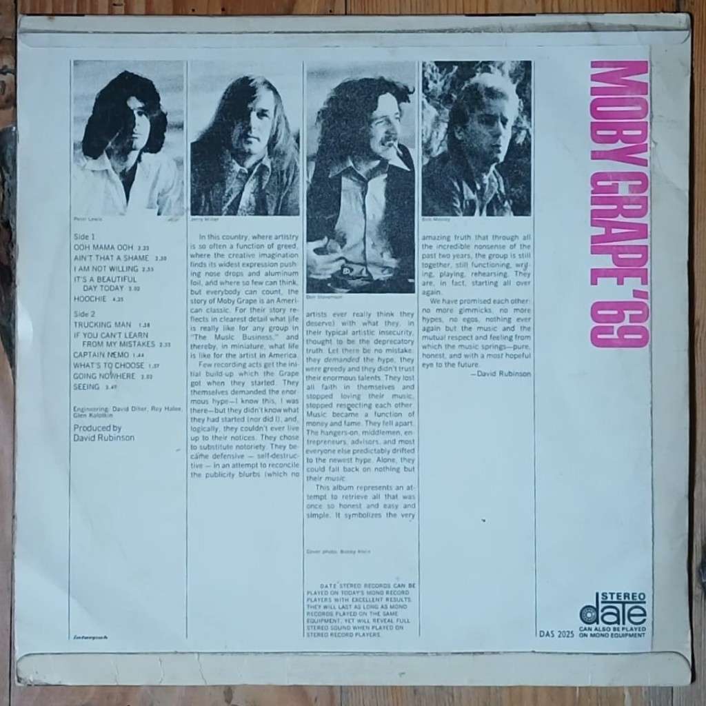 Moby Grape - Moby Grape `69 LP/Album (1969 SA press) G+/VG