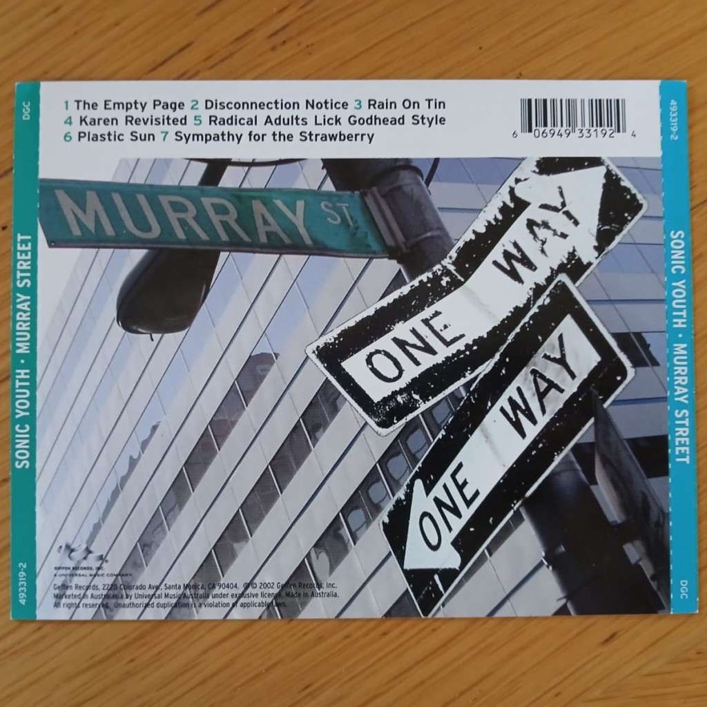 Sonic Youth - Murray Street CD/Album (2002 Australian import) VG/VG+