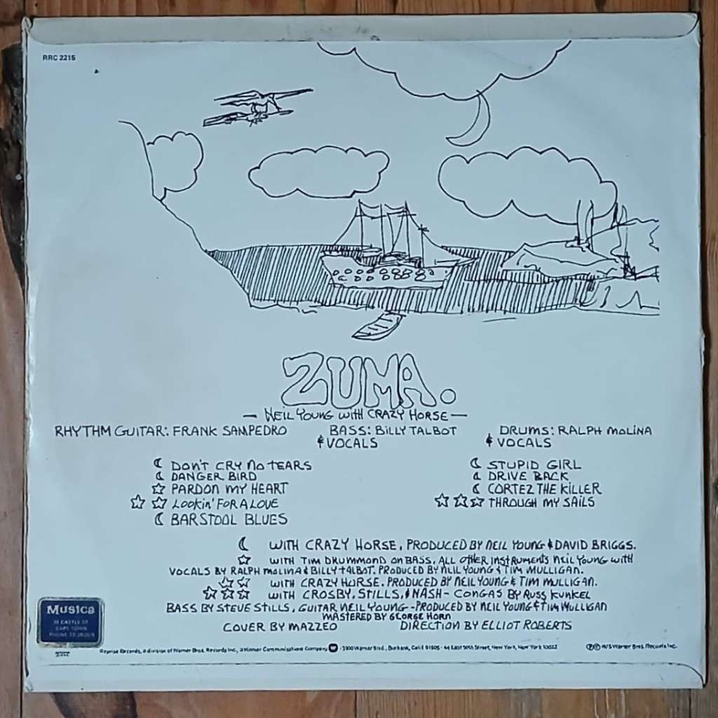 Neil Young & Crazy Horse - Zuma LP/Album (1975 SA press) VG+/VG+